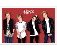 Vamps, The - Poster - Red + cadre amovible, Shinsuke® Maxi MDF blanc, vitre acrylique