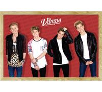 Vamps, The - Poster - Red + cadre amovible, Shinsuke® Maxi MDF hêtre, vitre acrylique