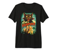 Vampurr Return | Drôle de Chat Vampire Horreur 80's B-Movie T-Shirt Haut de Gamme
