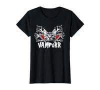 Vampurr Vampire Kitten Funny Cat Halloween Cats Lover T-Shirt Graphique avec Valeur