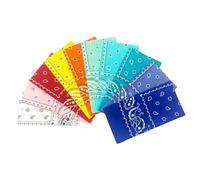 Vamqor Lot de 10 bandanas fins 100 % coton, Assortiment d'été, 22 Inch