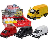 Van 1:32 Lumières Bruits Rouge Noir Jaune Blanc