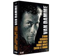 Van Damme : Cyborg + Kickboxer + Mort subite + Double Impact + Chasse à l'homme [Blu-Ray]