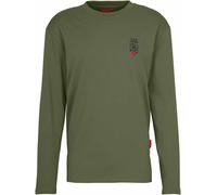 Van Deer - T-shirt à manches longues en coton - Essential Longsleeve Khaki en Coton - Taille S - Kaki Kaki S