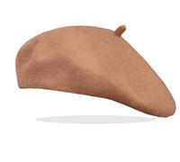 Van Der Rich ® - Béret Laine Classique Française - Femme (Champagne, TU)