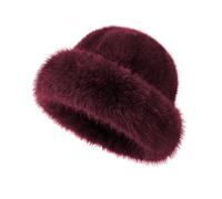 Van Der Rich ® - Bob Fourrure - Femme (Bordeaux)