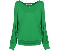 Van Der Rich ® - Haut Basic Blouse à Manches Longues - Femme (ML-VEmeraude, XL)
