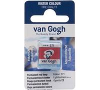 van Gogh 371 - Peinture - aquarelle - rouge permanent foncé - transparent - demi-plateau