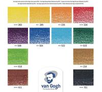 Van Gogh 97730012, Noir, Bleu, Marron, Vert, Vert clair, Orange, Violet, Jaune, 12 pièce(s)