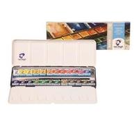 Van Gogh Set de peinture aquarelle, boîte métal, 24 demi godets
