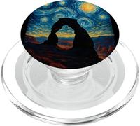 Van Gogh Arches National Park Starry Night Illustration PopSockets PopGrip pour MagSafe