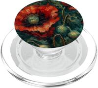 Van Gogh Art Fleur de Coquelicot Rouge PopSockets PopGrip pour MagSafe