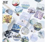 Van Gogh Art Galerie Peinture Décorative Autocollants Adhésif Autocollants Bricolage Décoration Journal Papeterie Autocollants Enfants Cadeau