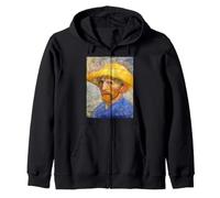 Van Gogh Autoportrait avec Chapeau de Paille Peinture Art Peintre Sweat à Capuche