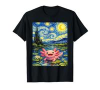 Van Gogh Axolotl Animal de Compagnie Adorable inspiré de la Nuit étoilée T-Shirt