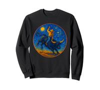 Van Gogh Bull Rider Cowboy Rodéo Western Riding Bull Sweatshirt