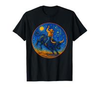 Van Gogh Bull Rider Cowboy Rodéo Western Riding Bull T-Shirt