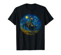 Van Gogh Bull Riding Cowboy Western Rodéo T-Shirt