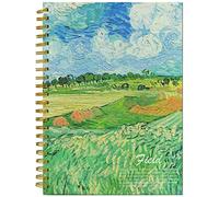 Van Gogh - Carnet de croquis A4 à spirales vierges, 44,5 kg/160 g/m², papier épais sans acide, pour enfants, étudiants et adultes