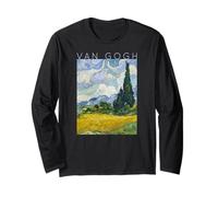 Van Gogh Champ de blé avec cyprès - Art pour Artistes Manche Longue