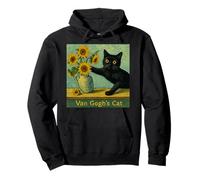 Van Gogh Chat Art Funny Tournesols Esthétique Humour Sweat à Capuche