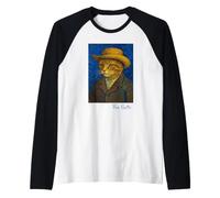 Van Gogh Chaton Lover Autoportrait Artiste Style Manche Raglan