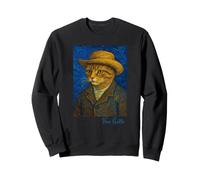 Van Gogh Chaton Lover Autoportrait Artiste Style Sweatshirt