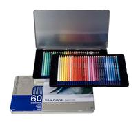 Van Gogh Lot de 60 crayons de couleur en métal