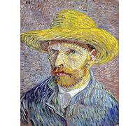 Van Gogh DIY 5D Diamond Painting by Number Kits - Van Gogh Self Portrait - Painting with Diamonds Arts, Full Drill Toile Peinture pour Décoration Murale 40 × 50cm