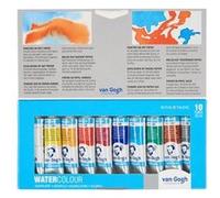 van Gogh - Ensemble de peinture - 10 parties - aquarelle - 10 couleurs - couleurs assorties - 10 ml G