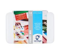 Boîte De 12 Demi-Godets Peinture Aquarelle + 3 Gratuits Van Gogh Royal Talens