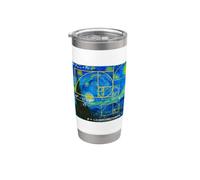 Van Gogh Fibonacci Sequence Golden Ratio Mathématiques Spirale Graphique Gobelet isotherme en acier inoxydable double paroi