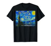 Van Gogh Fibonacci Sequence Golden Ratio Mathématiques Spirale Graphique T-Shirt