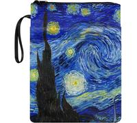 Van Gogh - Housse De Protection Rigide À Fermeture Éclair Pour Les Amateurs De Livres - Motif Nuit Étoilée - Pour Homme Et Femme