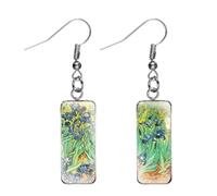Van-gogh Iris Boucles d'oreilles Bijoux de fantaisie Artiste célèbre Série Boucles d'oreilles Cadeaux artisanaux