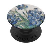 Van Gogh Irises Art Spring - Art pour Artistes PopSockets PopGrip Adhésif