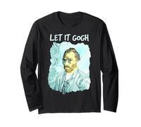 Van Gogh Let It Gogh Histoire de l'art Jeu de Mots Humour Portrait Manche Longue