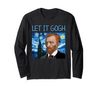 Van Gogh Let It Gogh Histoire de l'art Jeu de Mots Humour Portrait Manche Longue