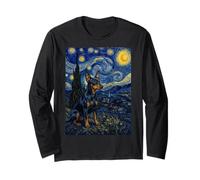 Van Gogh Miniature Pinscher Nuit étoilée Manche Longue