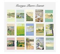 Van Gogh Monet Matisse Seurat Cartes postales vintage Impression artistique avec côté postal pour envoi d'entreprise, Noël, vacances, anniversaire (Seurat 2)