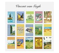 Van Gogh Monet Matisse Seurat Cartes postales vintage Impression artistique avec côté postal pour envoi d'entreprise, Noël, vacances, anniversaire (Van Gogh 1)