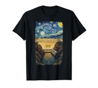 Van Gogh Nuit étoilée Hoover Dam Voyage T-Shirt