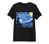 Van Gogh Nuits étoilées Histoire de l'art Grand Artiste Mignon T-Shirt Haut de Gamme