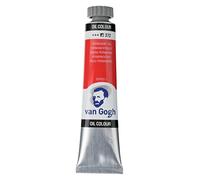 Van Gogh Oil Colour Tube - Permanent Red 372-20 ml Semi-Opaque - Haute Pigmentation - Résistance à la lumière +++ - Série 2 - Idéal pour les artistes et les débutants