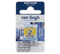 Van Gogh Peinture aquarelle, demi godets, Jaune transparent moyen 272