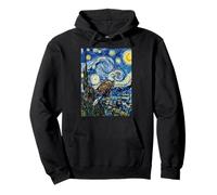 Van Gogh Peinture d'art Pygargue à tête Blanche Nuit étoilée Sweat à Capuche