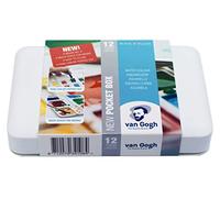 Set de peinture aquarelle Van Gogh, boîte de poche en plastique, 12 demi-pans Sélection générale