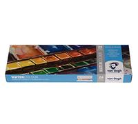 Van Gogh Set de peinture aquarelle, boîte métal, 24 demi godets