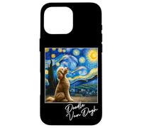 Van Gogh Starry Night Goldendoodle Dog Art Golden Doodle Dog Coque pour iPhone 16 Pro Max