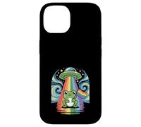 Van Gogh Starry Night LGBTQ Gay Pride soutient Ufo Frog Coque pour iPhone 14
